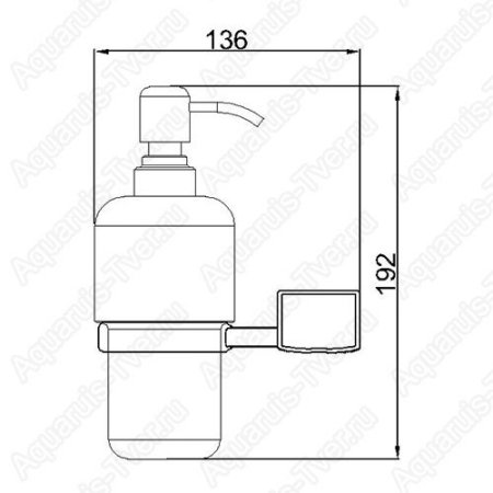 Дозатор для жидкого мыла Rush Thira (керамический) TR36810