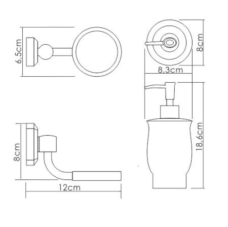 Дозатор для жидкого мыла WasserKRAFT K-24199 (керамика)