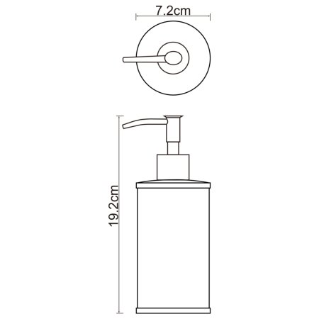 Дозатор для жидкого мыла WasserKRAFT Rossel K-5799 бежевый