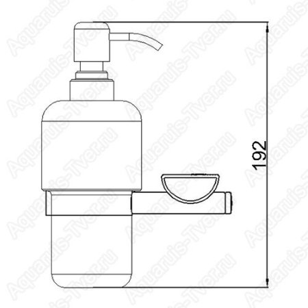 Дозатор для жидкого мыла Rush Luson (керамический) LU16810