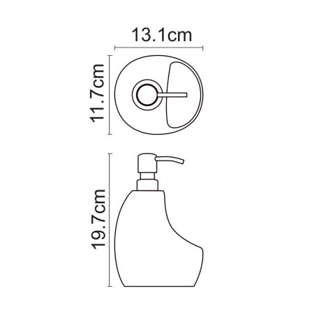 Дозатор для мыла WasserKRAFT K-8099 с емкостью для губки (бежевый)