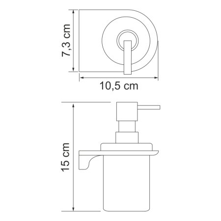 Дозатор для жидкого мыла WasserKRAFT Kammel K-8399